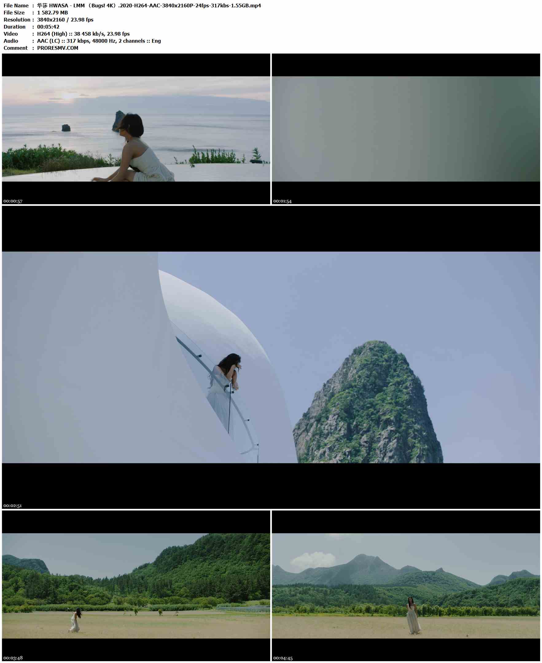 华莎 HWASA - LMM （Bugs! 4K）.2020-H264-AAC-3840x2160P-24fps-317kbs-1.55GB官方MV_高清MV